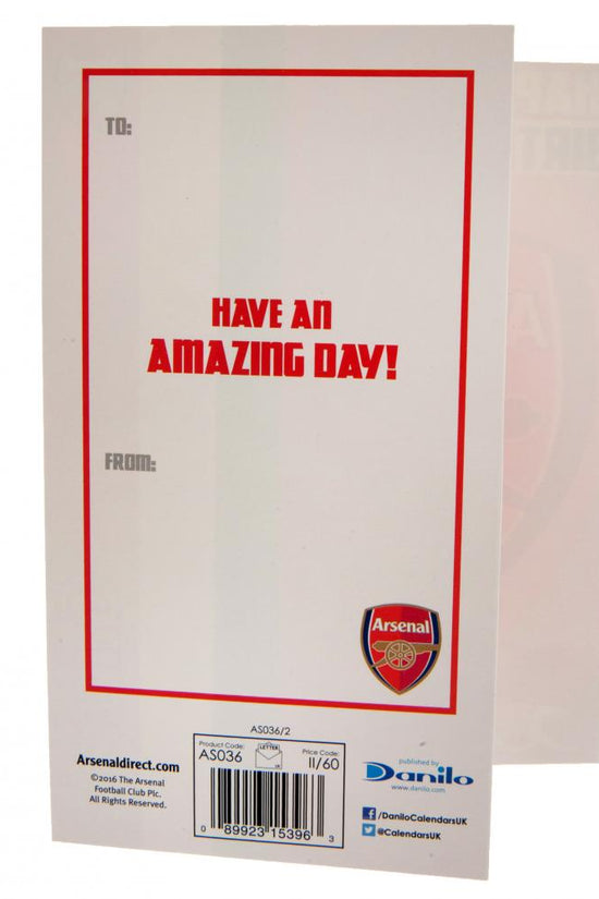 Arsenal FC Gunners Birthday Card