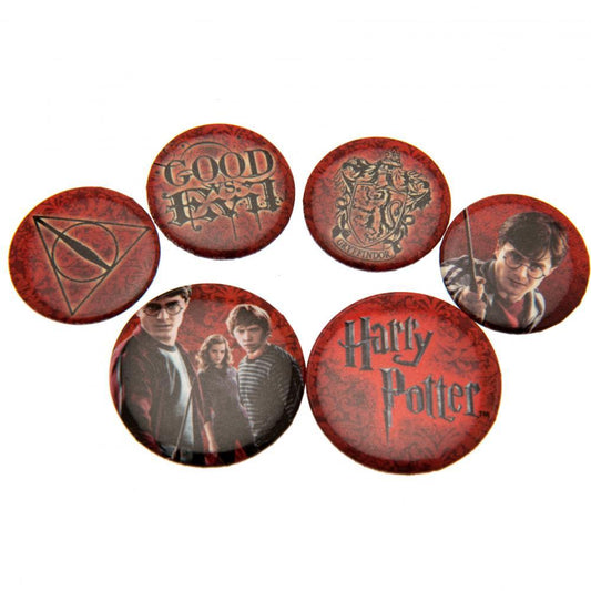 104600 Harry Potter Button Badge Set Logo