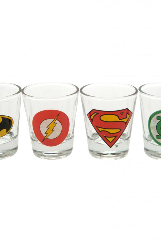 104770 DC Comics 4pk Shot Glass Set 1