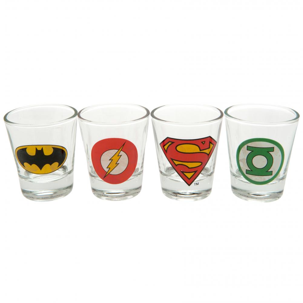 104770 DC Comics 4pk Shot Glass Set 1