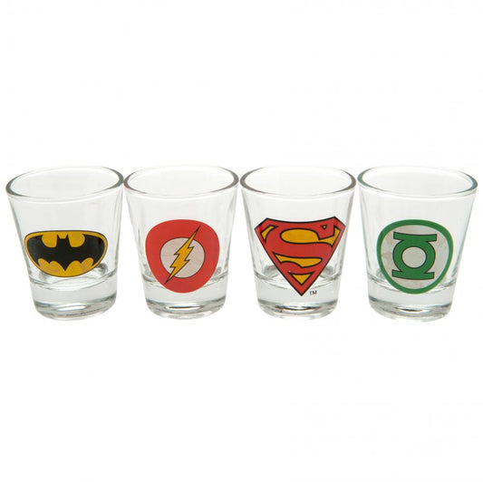 104770 DC Comics 4pk Shot Glass Set 1