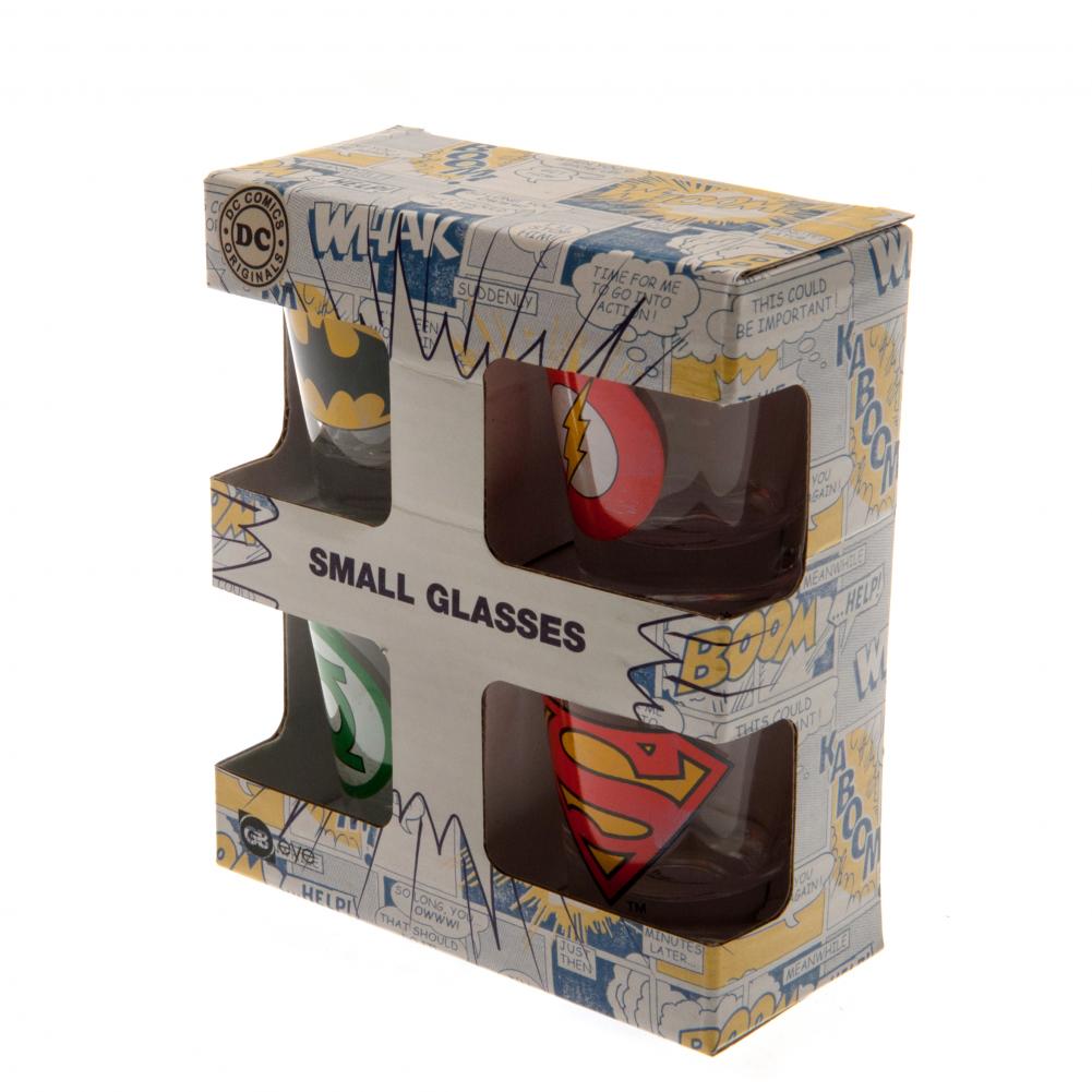 104770 DC Comics 4pk Shot Glass Set 2