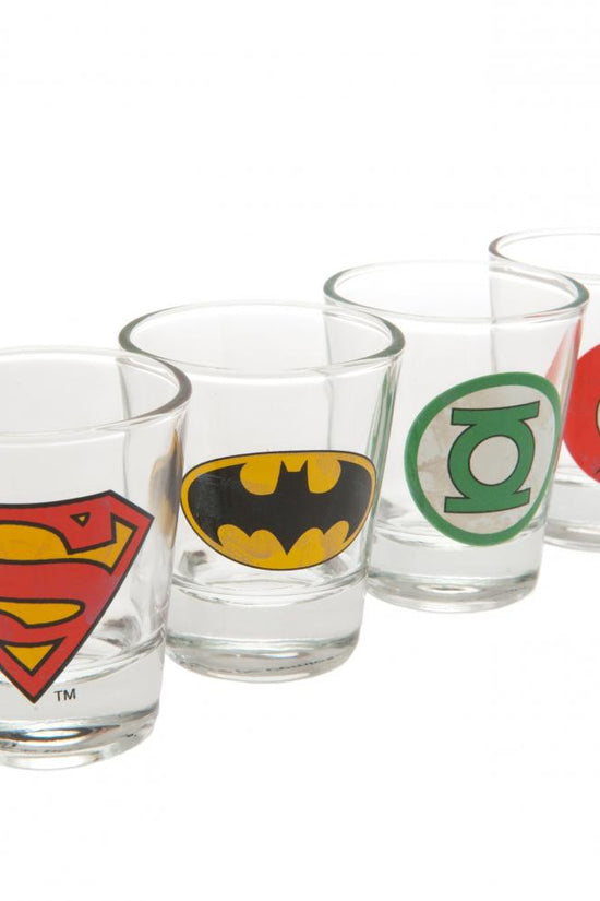 104770 DC Comics 4pk Shot Glass Set