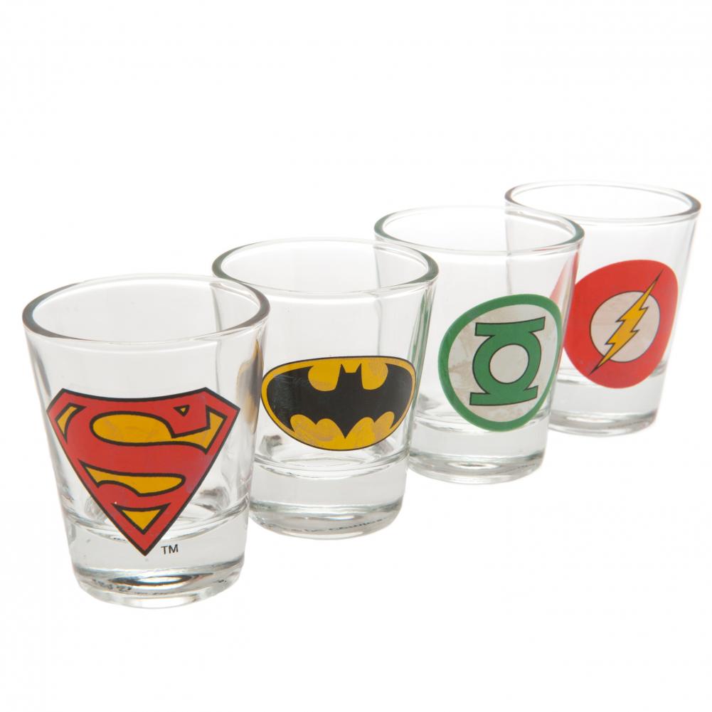 104770 DC Comics 4pk Shot Glass Set
