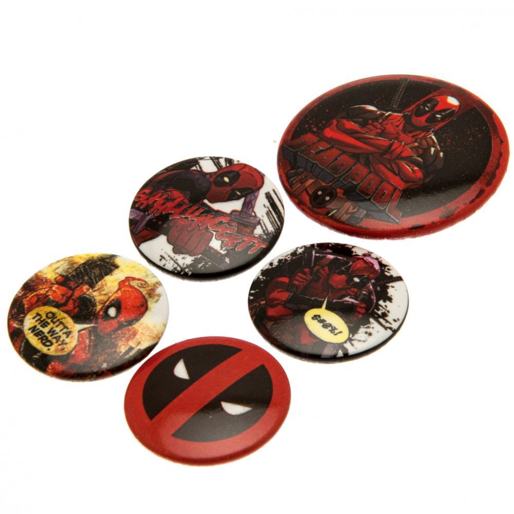 104799 Deadpool Button Badge Set 1