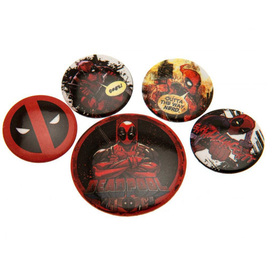 104799 Deadpool Button Badge Set