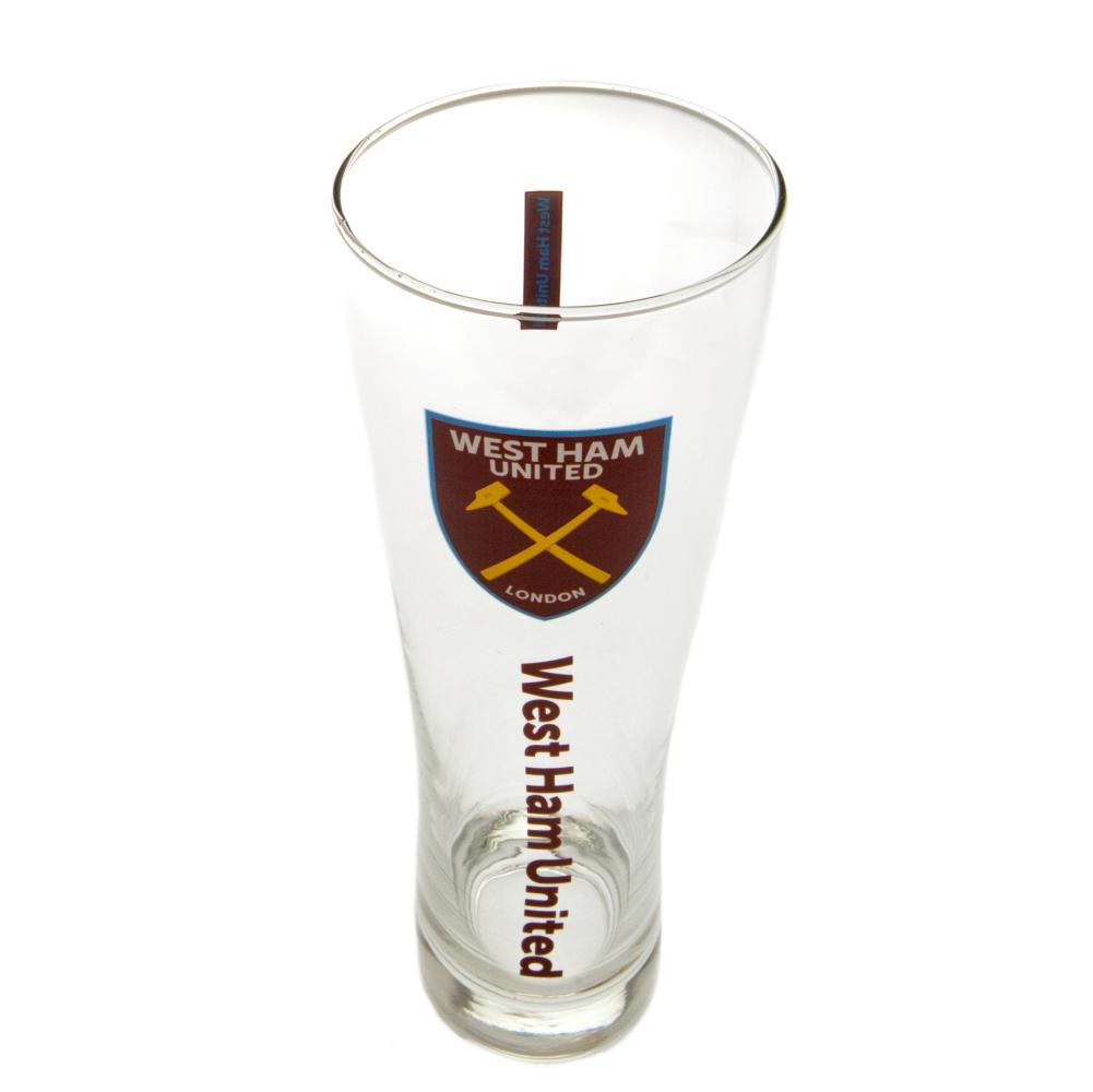 105256 West Ham United FC Tall Beer Glass
