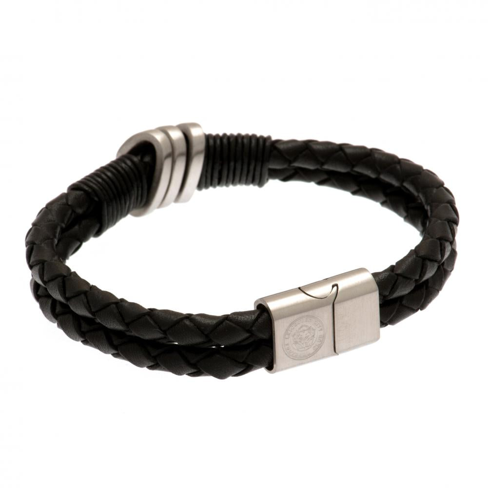 105835 Leicester City FC Leather Bracelet