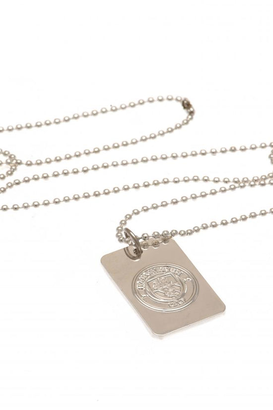 109755 Manchester City FC Silver Plated Dog Tag Chain 1