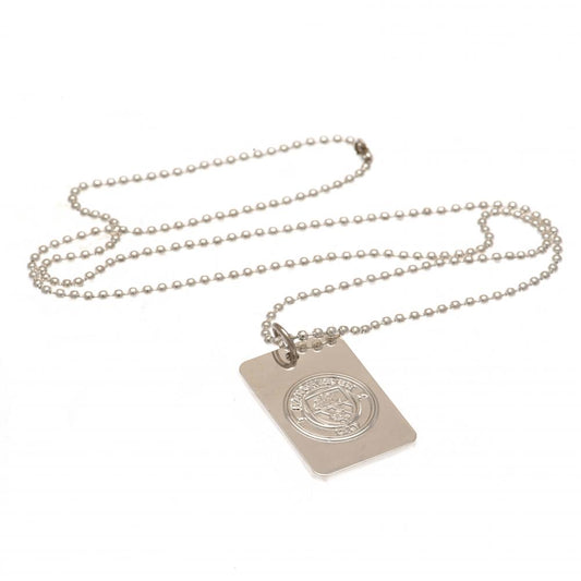 109755 Manchester City FC Silver Plated Dog Tag Chain 1