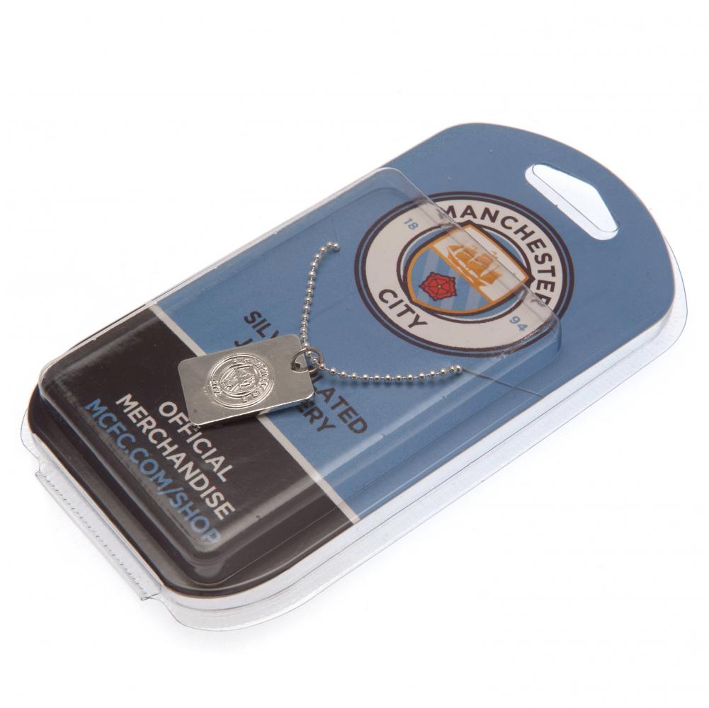 109755 Manchester City FC Silver Plated Dog Tag Chain 2