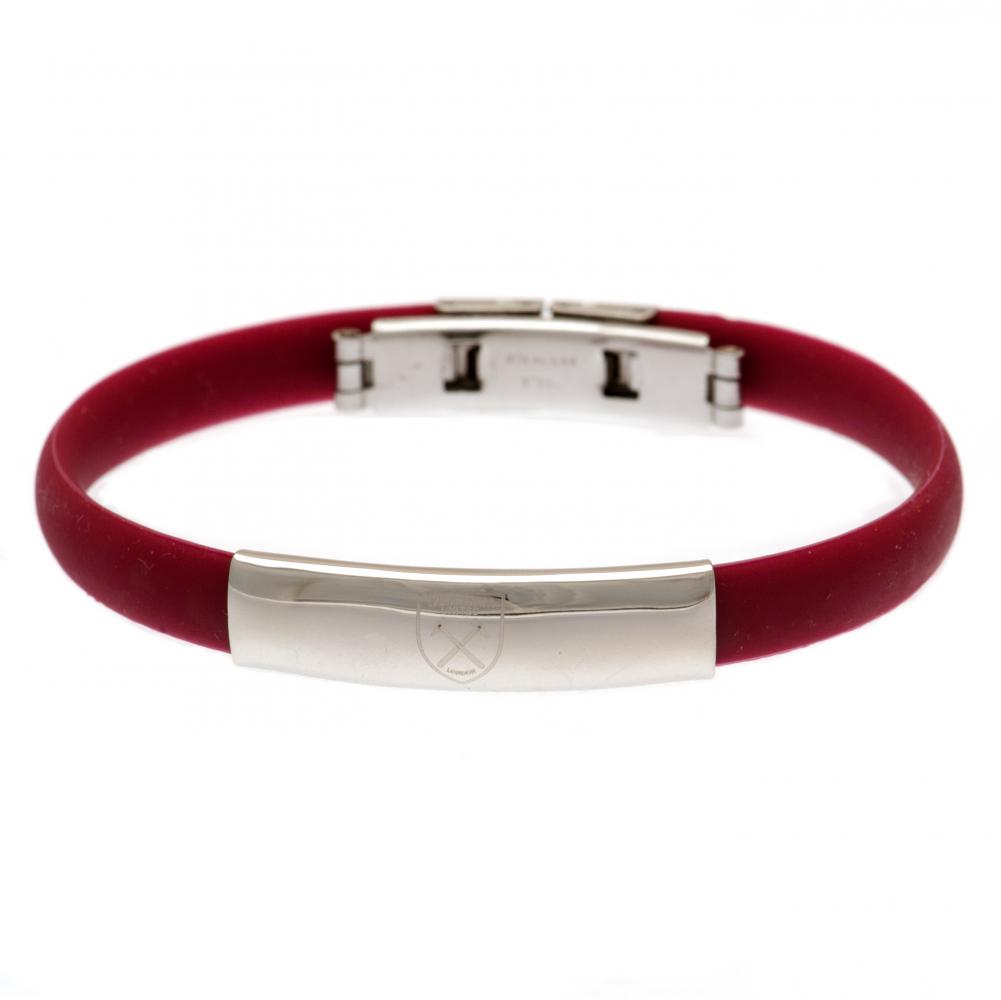 109766 West Ham United FC Colour Silicone Bracelet 1