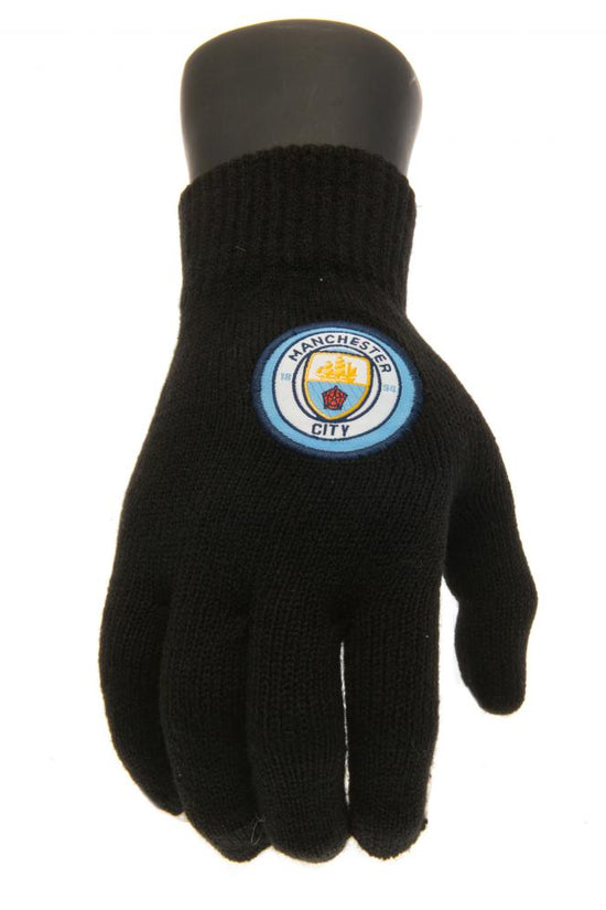 110977 Manchester City FC Knitted Gloves Junior 1