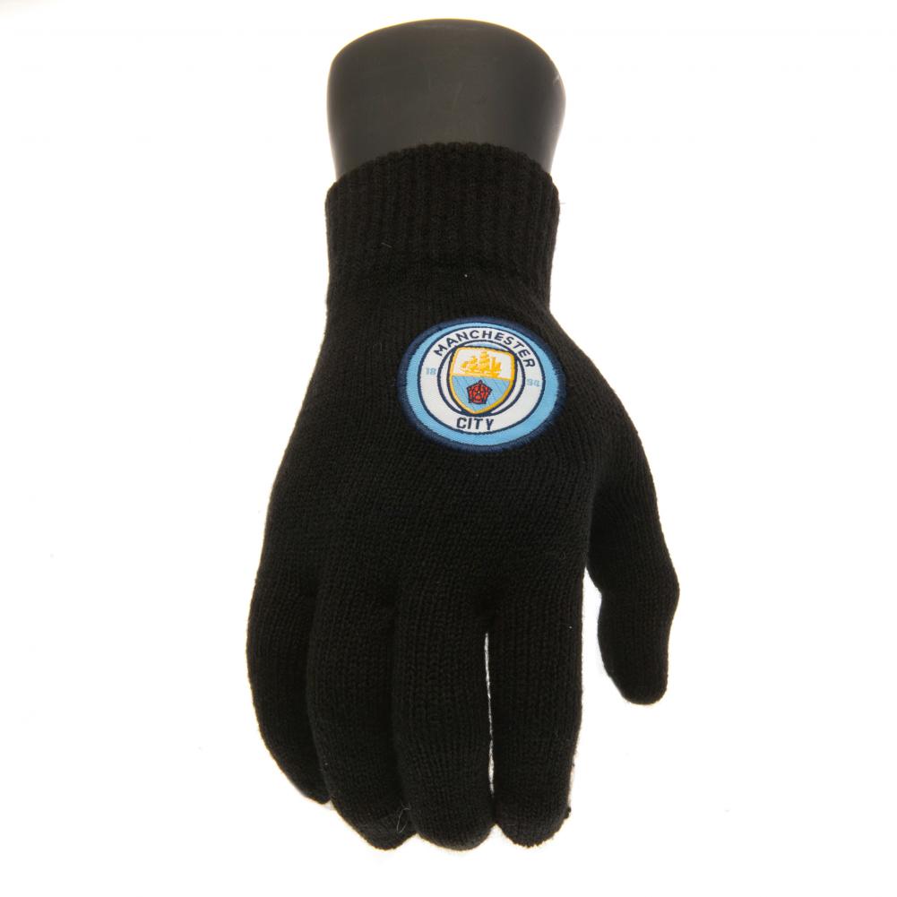 110977 Manchester City FC Knitted Gloves Junior 1