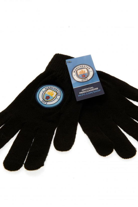 110977 Manchester City FC Knitted Gloves Junior 2