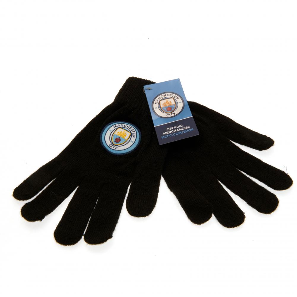 110977 Manchester City FC Knitted Gloves Junior 2