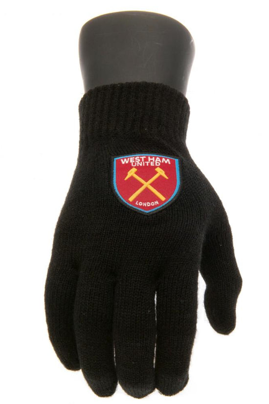 111789 West Ham United FC Knitted Gloves Junior 1