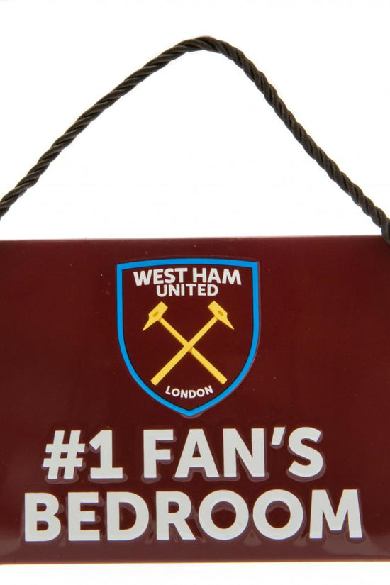 West Ham United FC Bedroom Sign No1 Fan