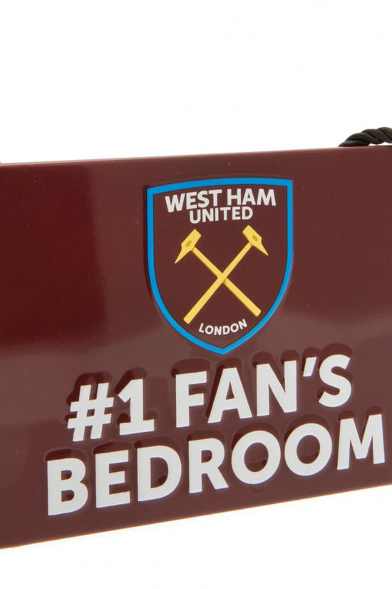 West Ham United FC Bedroom Sign No1 Fan