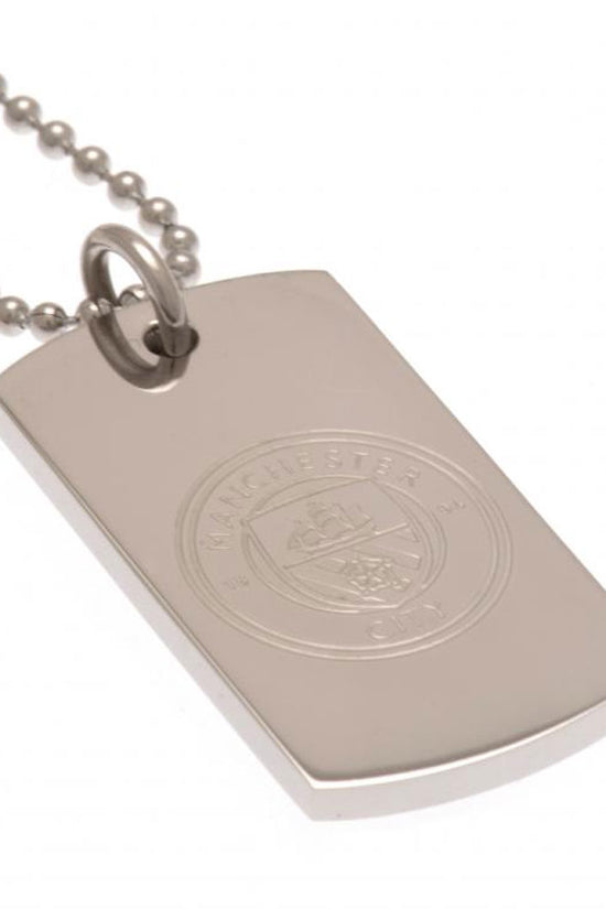 112517 Manchester City FC Engraved Dog Tag Chain