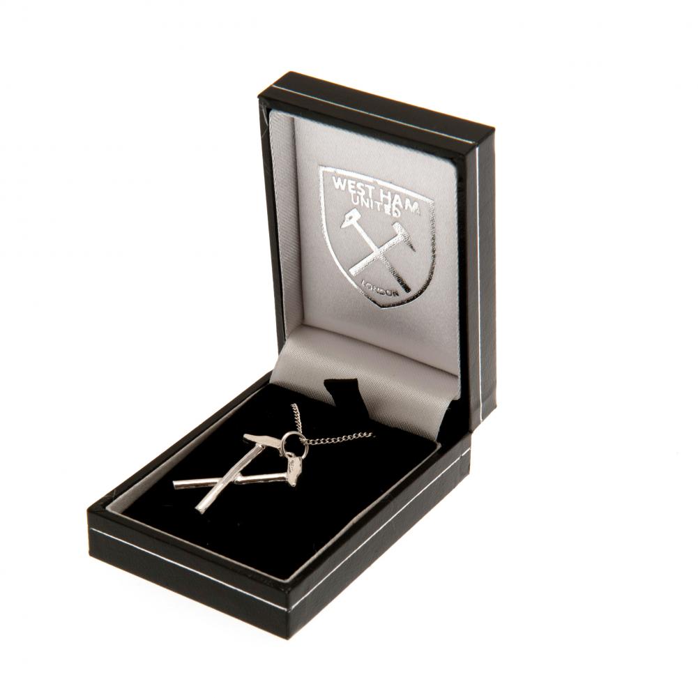 122137 West Ham United FC Sterling Silver Pendant Chain HM 2