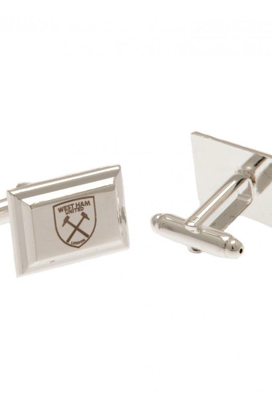 West Ham United FC Silver Plated Cufflinks