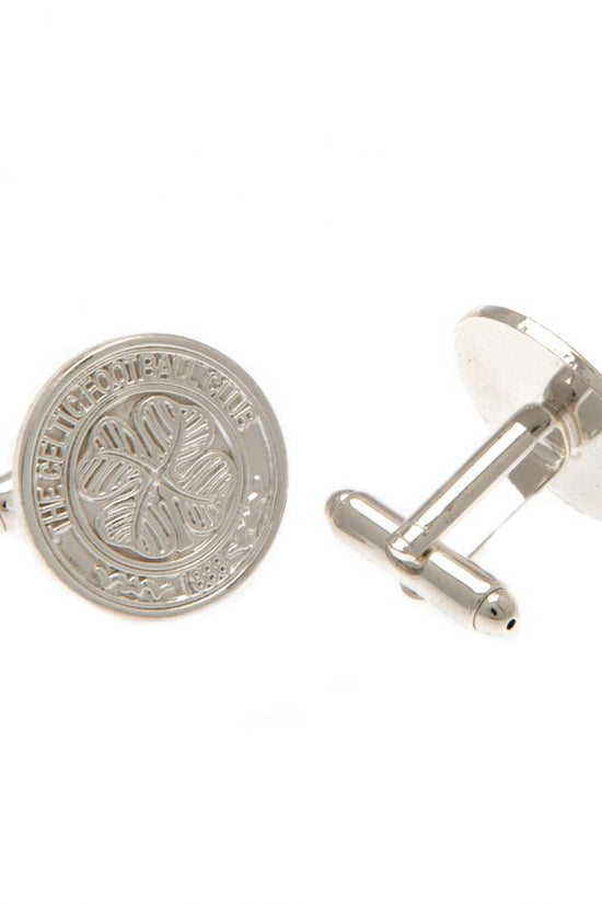 Celtic FC Silver Plated Formed Cufflinks