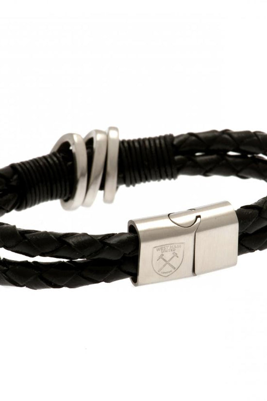 123033 West Ham United FC Leather Bracelet