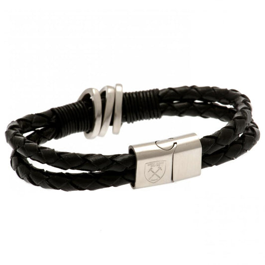 123033 West Ham United FC Leather Bracelet