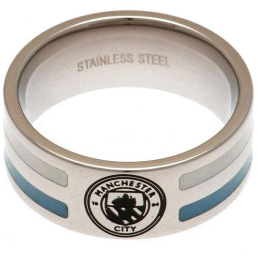 123037 Manchester City FC Colour Stripe Ring
