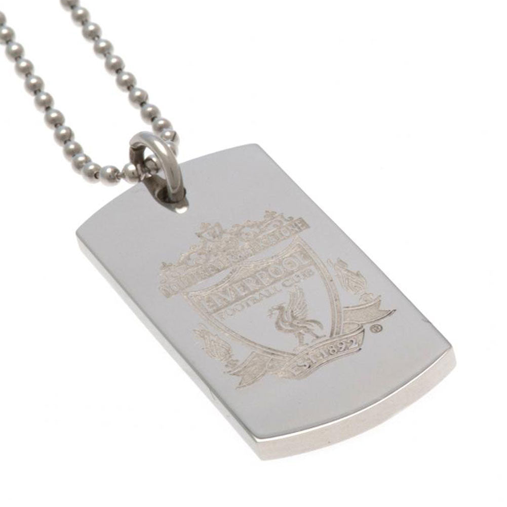 124793 Liverpool FC Engraved Dog Tag Chain CR