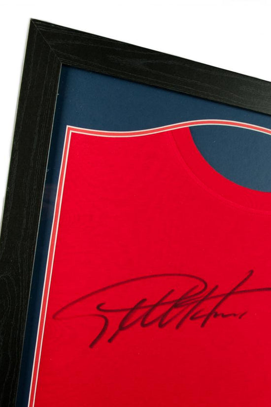 125475 England FA Sir Geoff Hurst Signed Shirt Framed 1