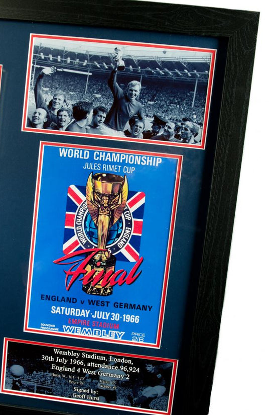 125475 England FA Sir Geoff Hurst Signed Shirt Framed 2