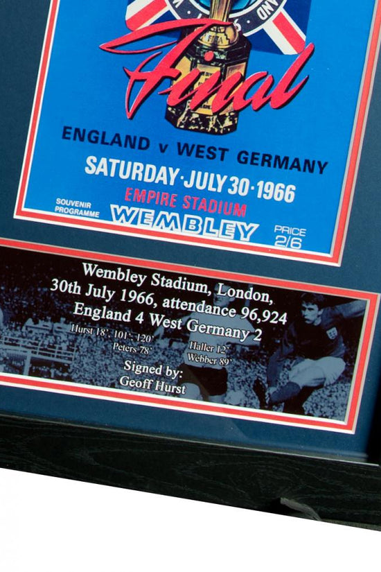 125475 England FA Sir Geoff Hurst Signed Shirt Framed 3