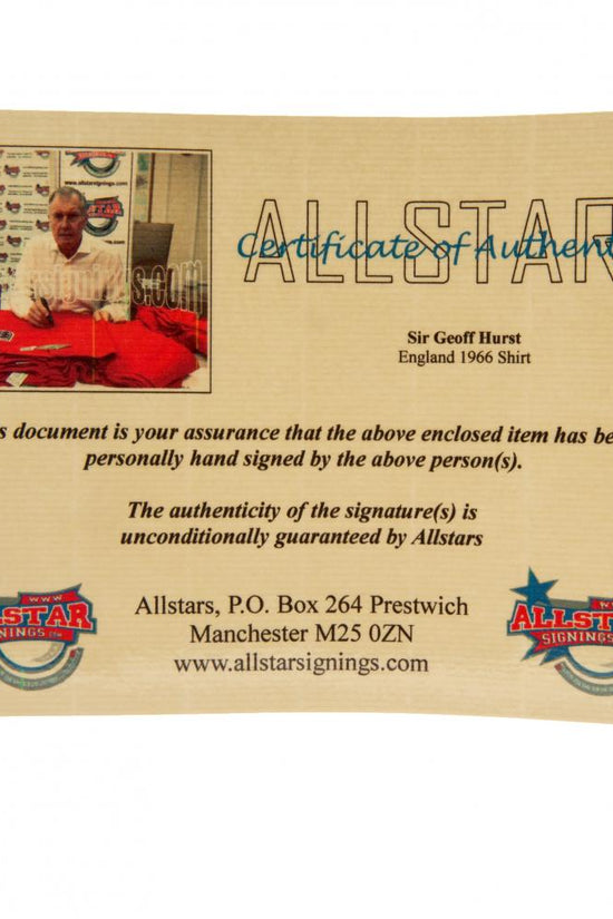 125494 England FA Sir Geoff Hurst Signed Shirt 3