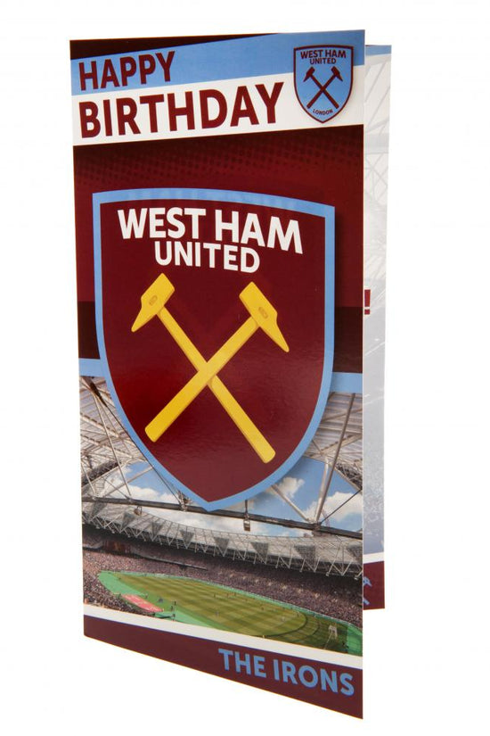 127134 West Ham United FC Birthday Card 1