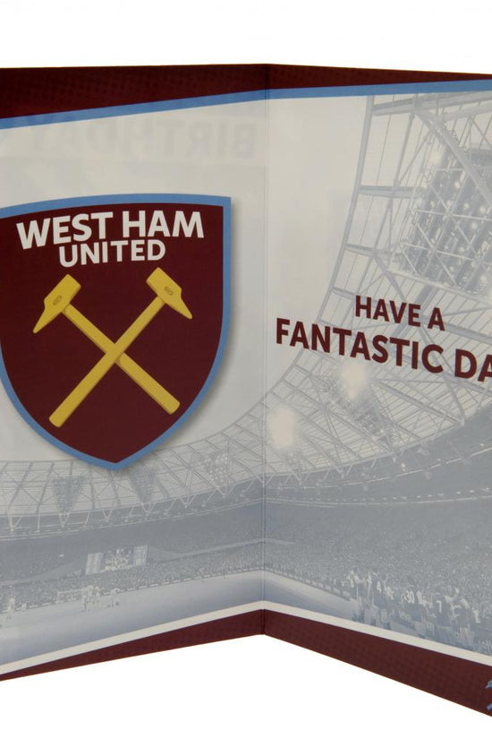 127134 West Ham United FC Birthday Card 2