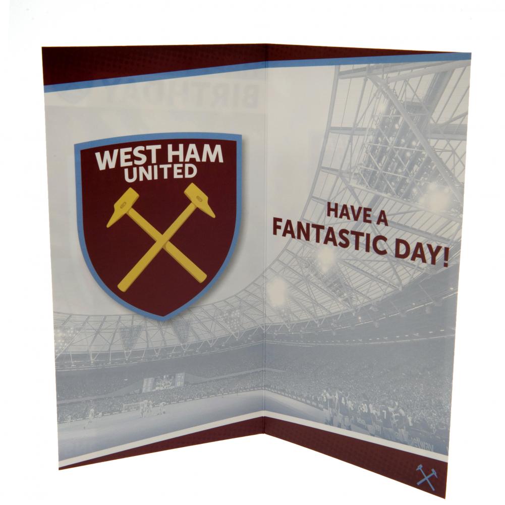 127134 West Ham United FC Birthday Card 2