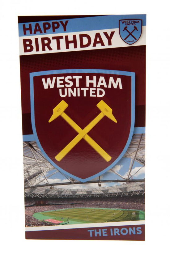 127134 West Ham United FC Birthday Card 3