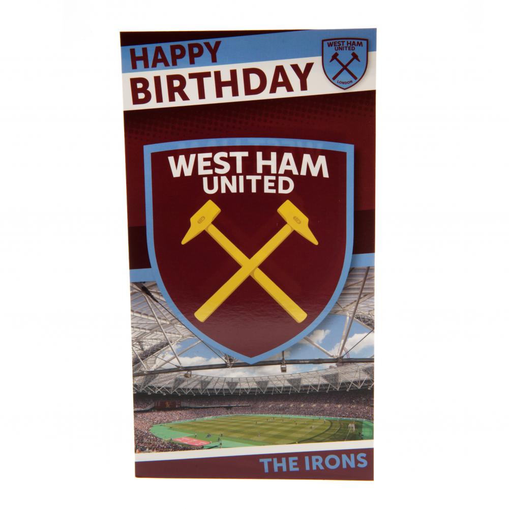 127134 West Ham United FC Birthday Card 3
