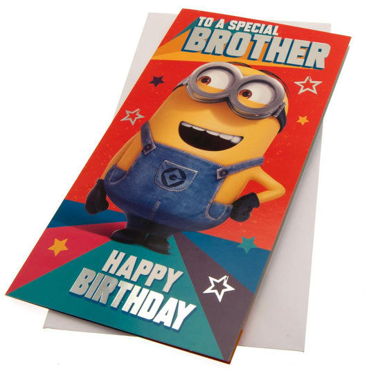 131206 Despicable Me 3 Minion Birthday Card Brother