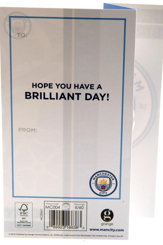 131207 Manchester City FC Birthday Card 2