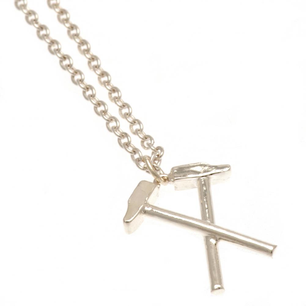132103 West Ham United FC Silver Plated Pendant Chain HM 1