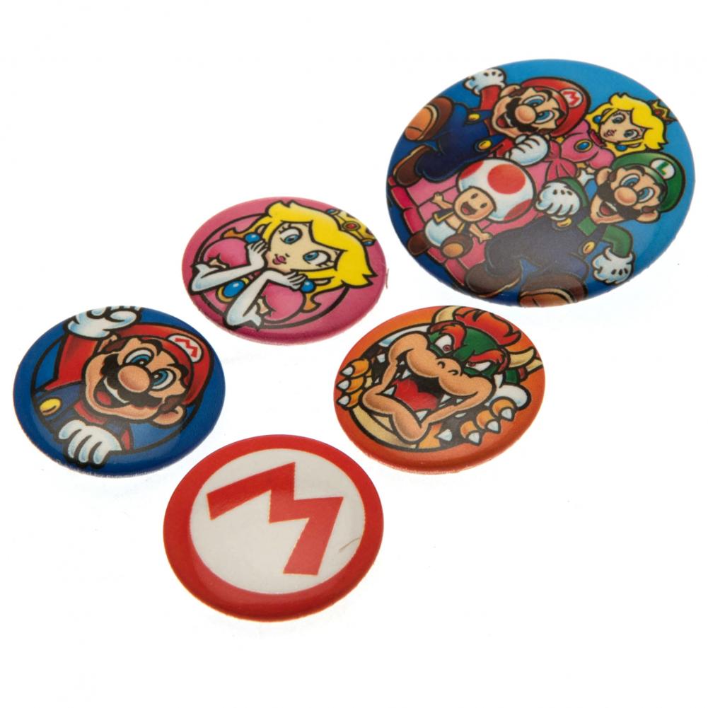140509 Super Mario Button Badge Set 1