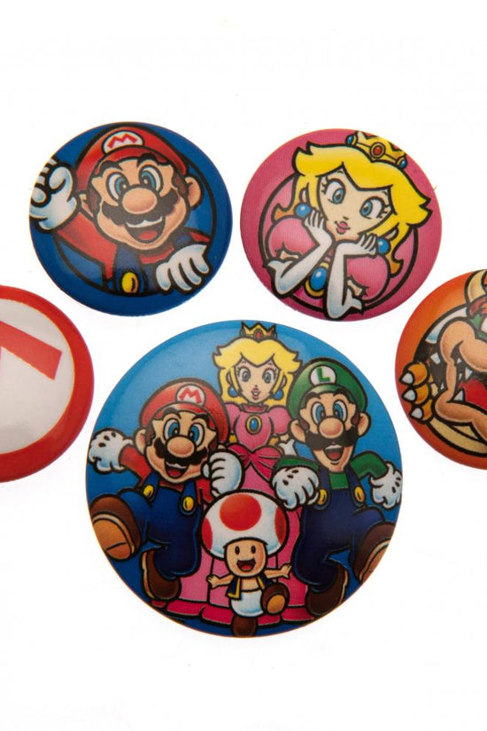 140509 Super Mario Button Badge Set