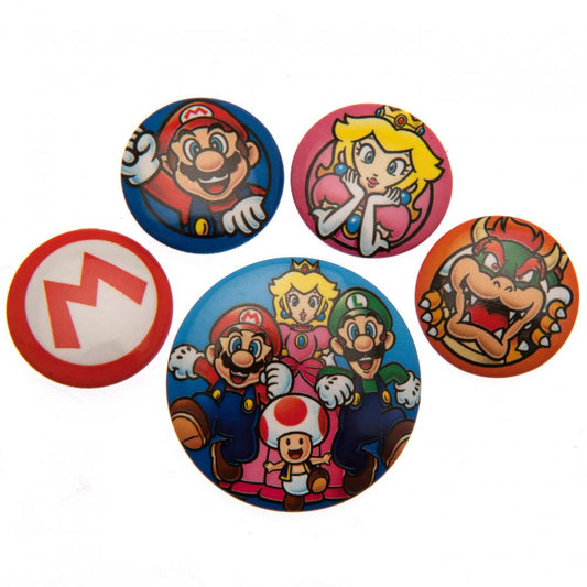 140509 Super Mario Button Badge Set