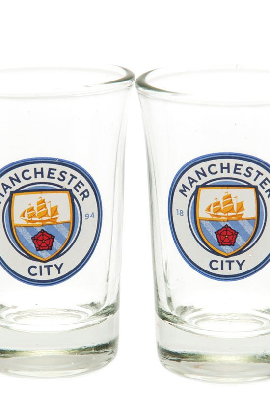 141020 Manchester City FC 2pk Shot Glass Set