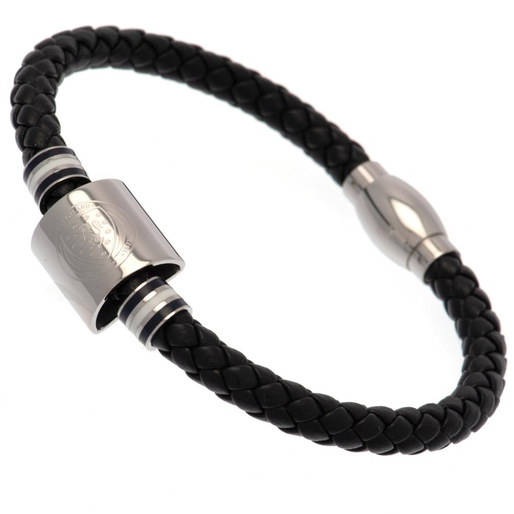 147532 Scotland Colour Ring Leather Bracelet