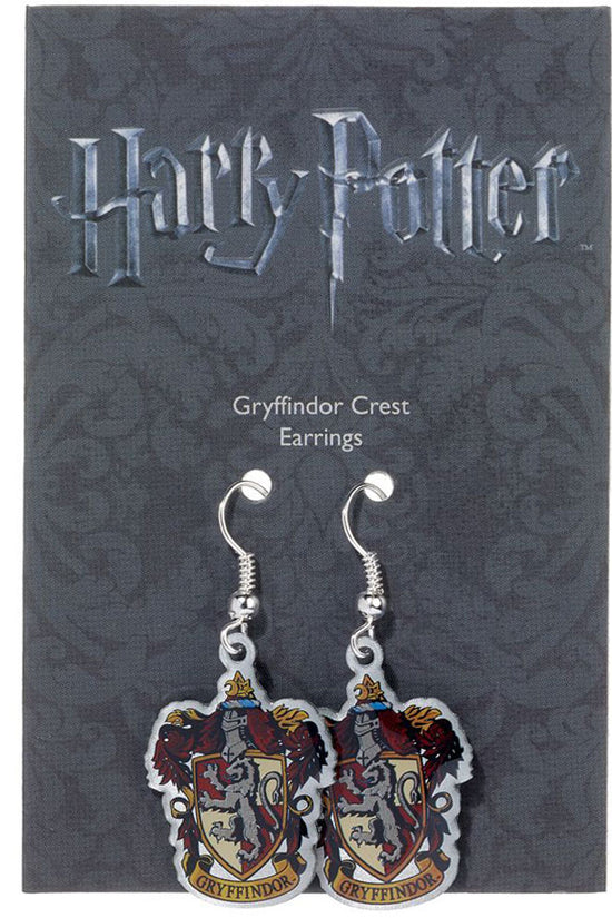 153381 Harry Potter Silver Plated Earrings Gryffindor 1