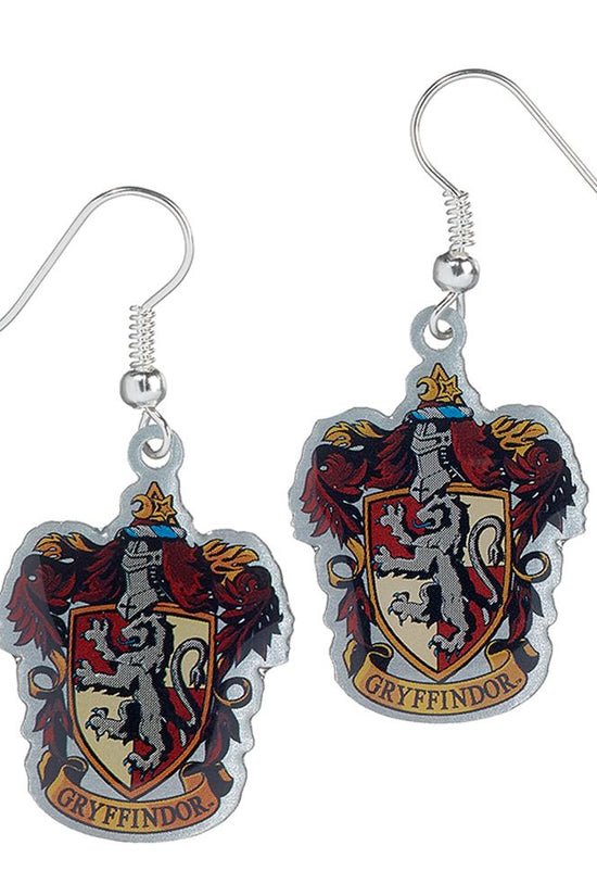 153381 Harry Potter Silver Plated Earrings Gryffindor